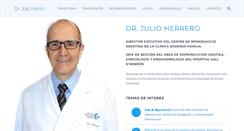 Desktop Screenshot of doctorjulioherrero.com